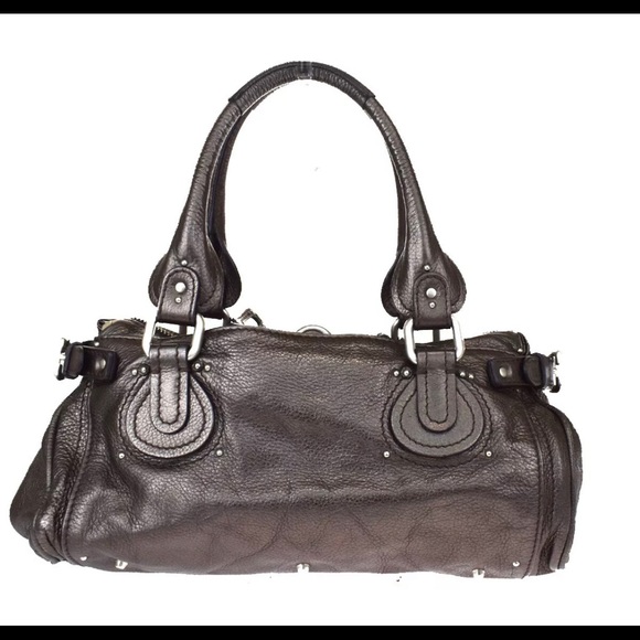 Chloe Paddington Metallic Bronze Handbag with Super Heavy Silver Hardware/Lock - Picture 2 of 12
